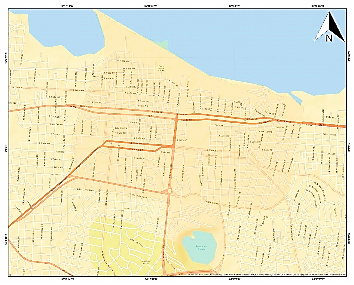 Centro tradicional y patrimonial de la ciudad de Managua.